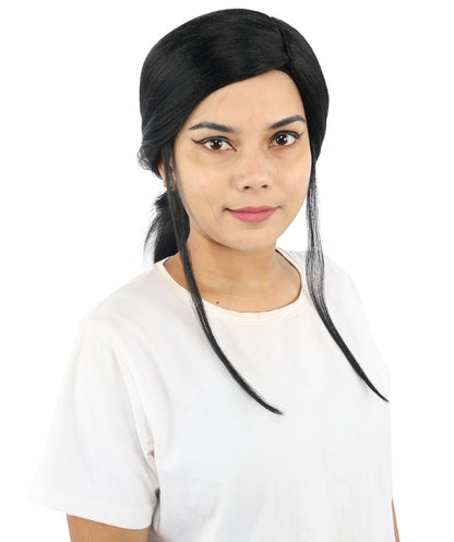 HPO Women’s Margo Gru-Inspired Long-Length Brown Wig | 17 Inch Hairpiece Halloween, Cosplay, and Themed Parties | Natural-Looking Synthetic hair with Capless Cap