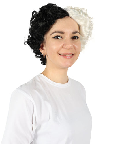 Woman's Wig | Curly Multicolor Short Celebrity Wig | Premium Breathable Capless Cap