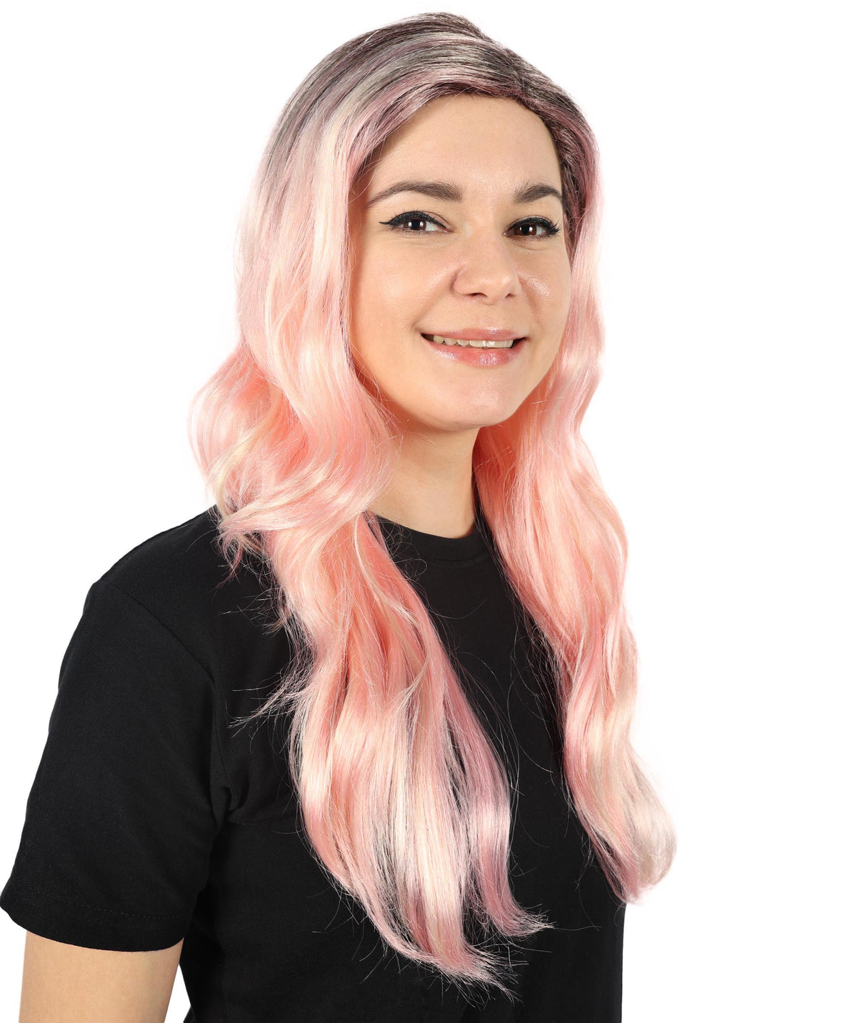 HPO  Women's Classic 90's Popstar Multiple Wig – Layered, Flirty Hairpiece with Pigtails, Perfect for Channeling a Retro Pop Icon Look, Premium Breathable Capless Cap