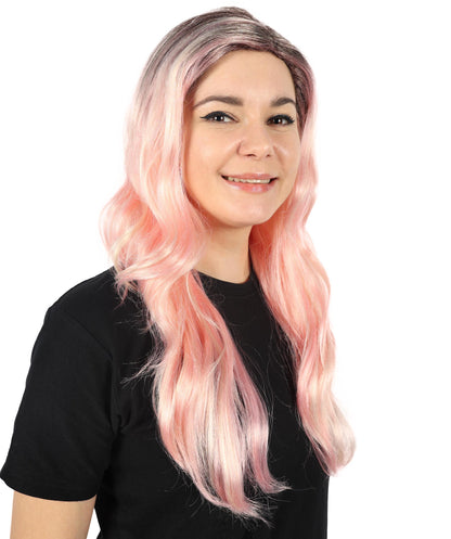HPO  Women's Classic 90's Popstar Multiple Wig – Layered, Flirty Hairpiece with Pigtails, Perfect for Channeling a Retro Pop Icon Look, Premium Breathable Capless Cap