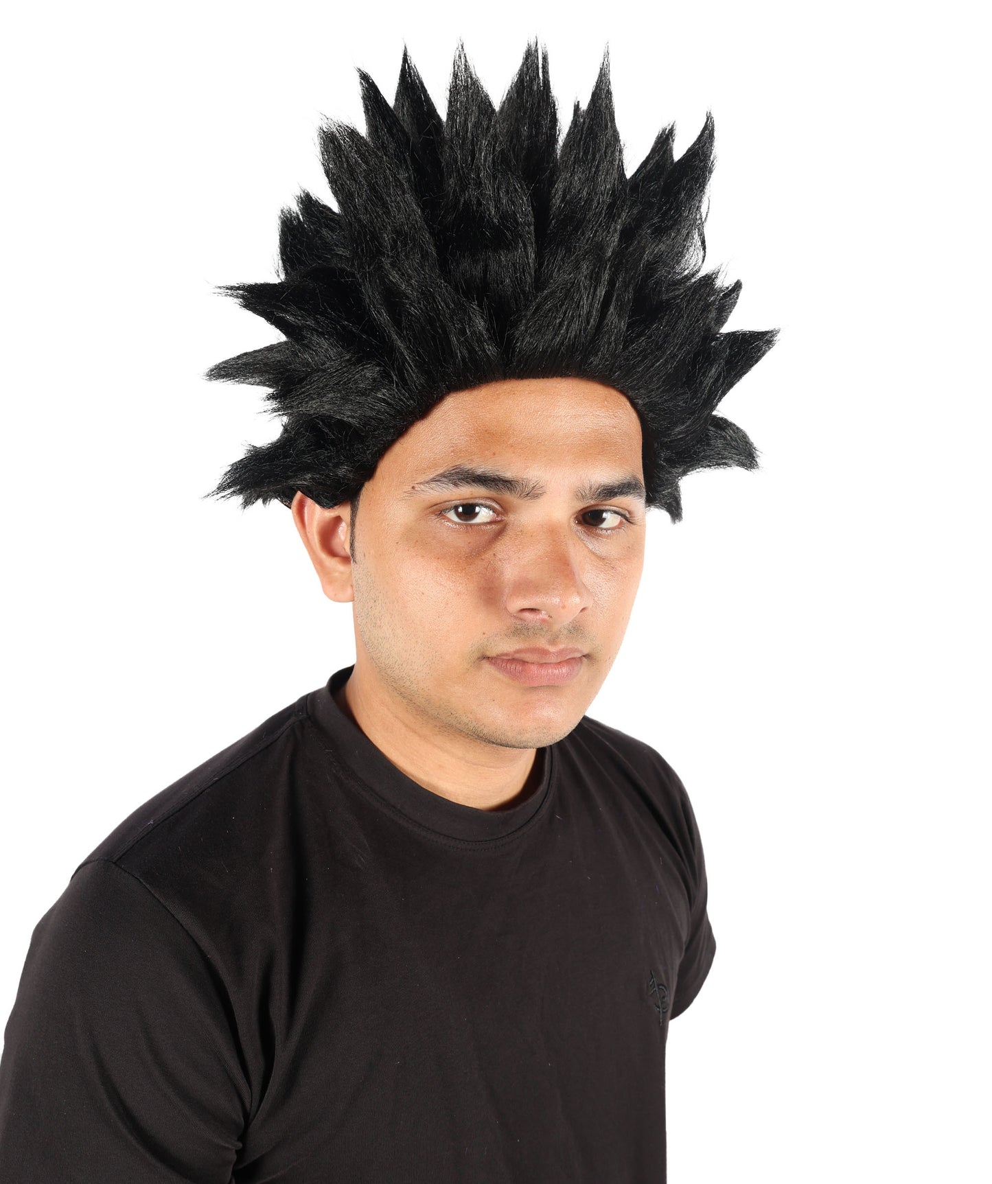 HPO Men’s Anime Young Ninja Nine Tail Yellow Blonde Spiky Wig