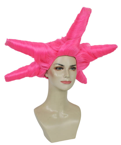 HPO Women's Dramatic Star Shaped Drag Wig I Multiple Color Options I Flame-retardant Synthetic Fiber