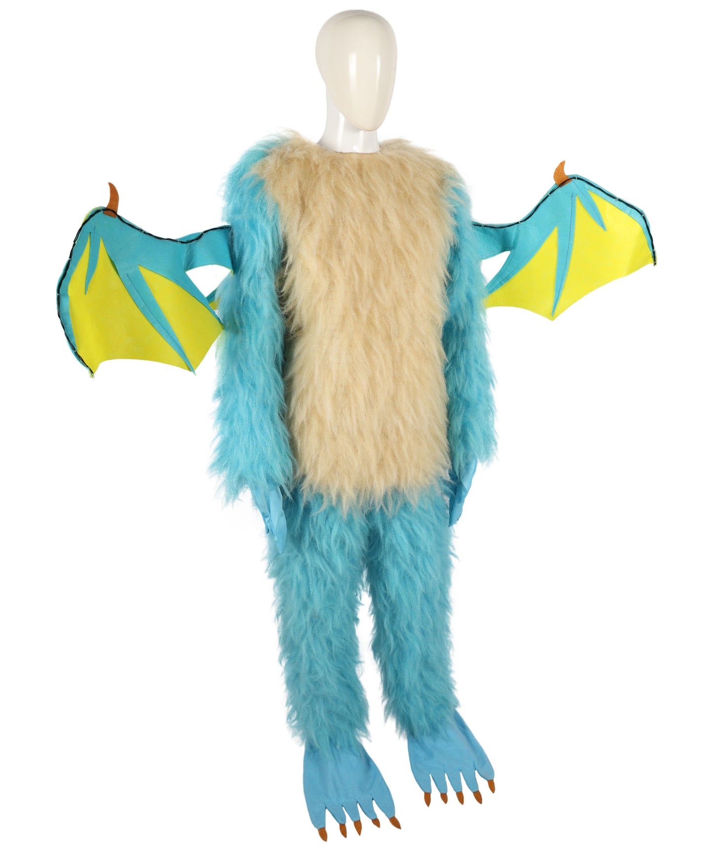 HPO Adult Unisex Carrot Guardian  Multicolor Dragon Bunny Costume & Bundel Set with Head Mask | Perfect for Halloween| Flame-retardant Synthetic Fabric