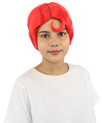 HPO Adult Women’s 10-Inch Short Wig | Multiple Color Options | Celebrity Hairpiece for Costume, Cosplay, and Themed Parties | Sleek and Modern Hairpiece for Versatile Looks
