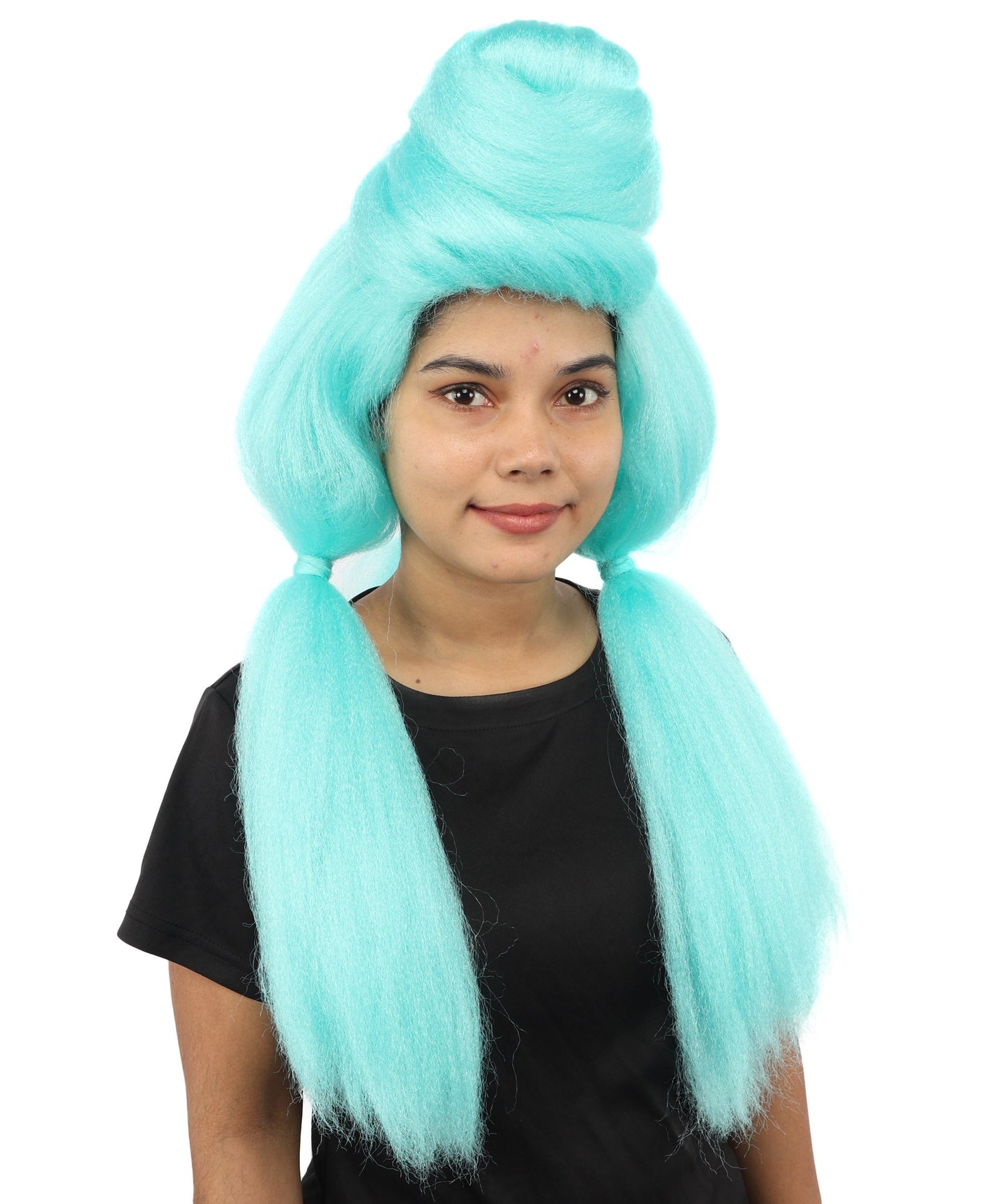 Women’s High Volume Extra Long Yarn Twisted Bun Wig – Multiple Color Options | Bubble Ponytails Hairpiece with Capless Cap | Statement Headpiece for Halloween, Cosplay, Theater and Drag Looks