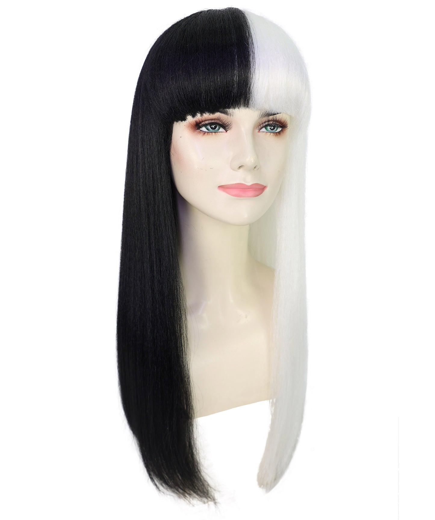 Midnight Lady | Women's Dark Red Color Straight Long Length Trendy Midnight Lady Wig