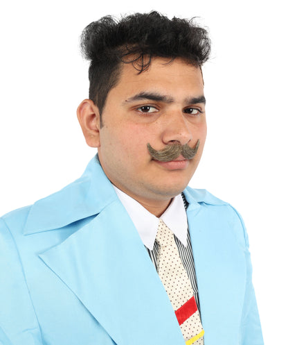 Men's Small Imperial Synthetic Hair Mustache | Multiple Color Options | HPO