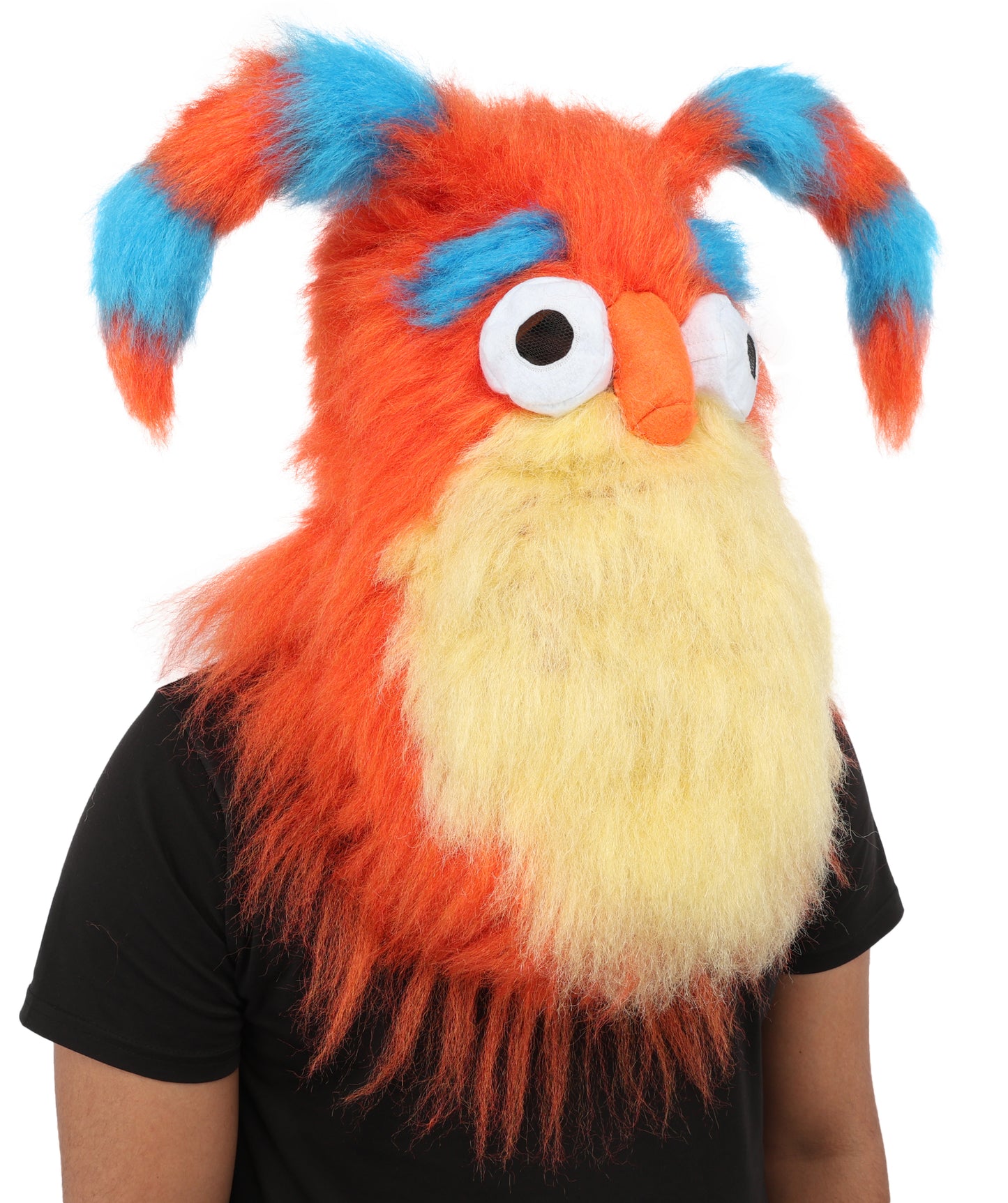 HPO Monster Bundle Costume & Mask Set – 74 Inch Full Body Fur Suit with Head Mask | Ideal for Cosplay & Halloween