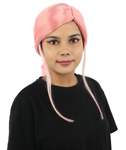 HPO Women’s Margo Gru-Inspired Long-Length Brown Wig | 17 Inch Hairpiece Halloween, Cosplay, and Themed Parties | Natural-Looking Synthetic hair with Capless Cap