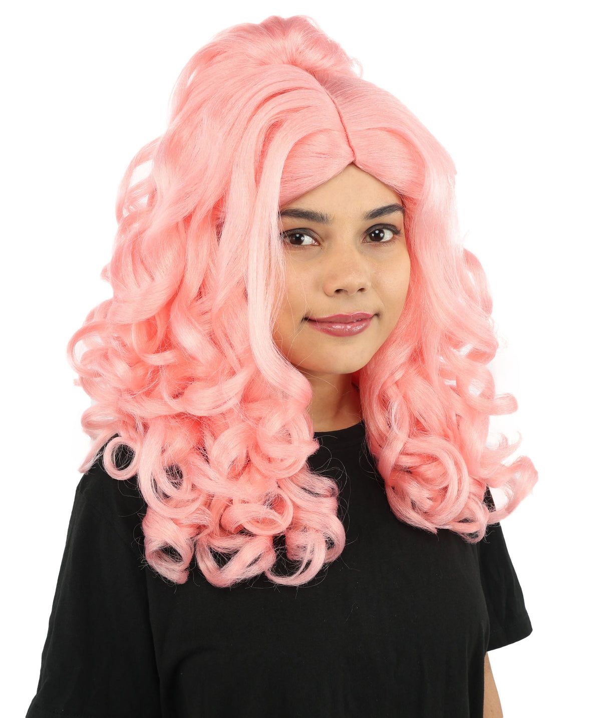 HPO Adult Long 20-Inch Curly Wig | Multiple Color Options | Ideal Cosplay, and Themed Parties | Soft, Natural-Looking, and Easy to Wear