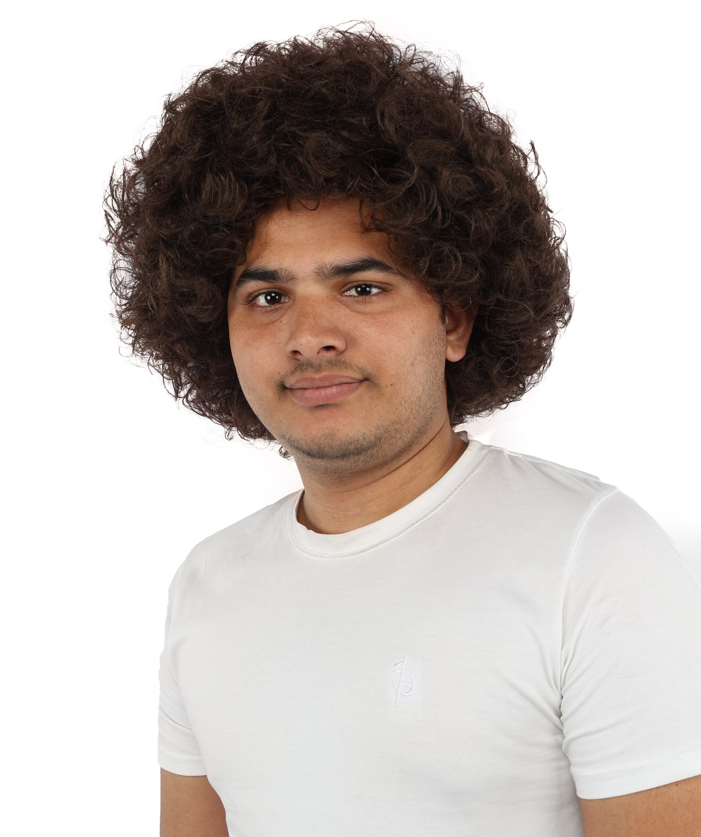 HPO Men's Soft Curly Afro Wig with Multiple Color Options | Flame-Retardant Synthetic Fiber | Perfect for Halloween, Cosplay and Themed Parties