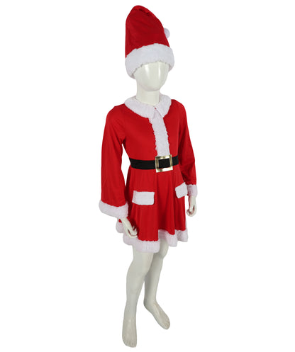 HPO Adult Women’s Inflatable Santa Dress Costume with Hat | Fun Holiday Party Outfit