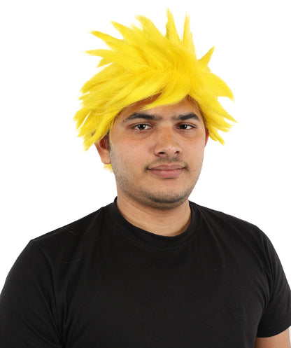 HPO Adult Men's Japanese Superhero Manga Spiky Wig |  Multi Color Options
