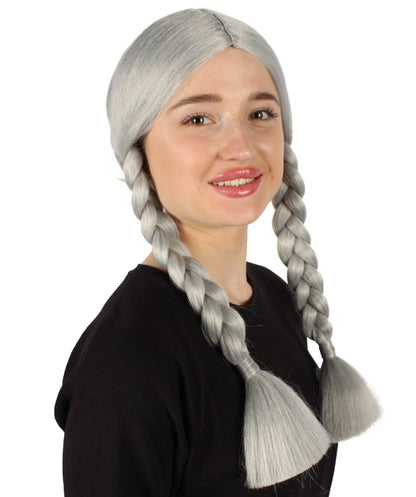 HPO Women's  Braided Gothic Wig | Multiple Color Collections TV Movie Wigs | Premium Breathable Capless Cap