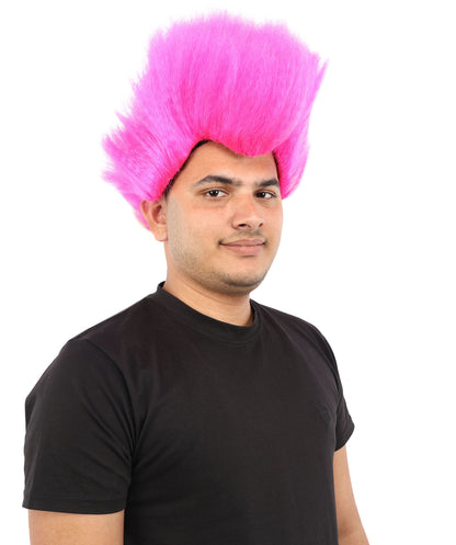 Hades God of Death |Multiple Color Fake Flame Spikes | Premium Halloween Wig