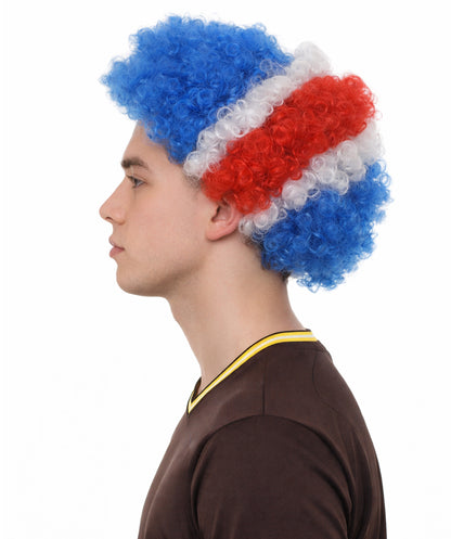 Costa Rica Sport Afro Fun Wig | Jumbo Fancy Halloween Wig