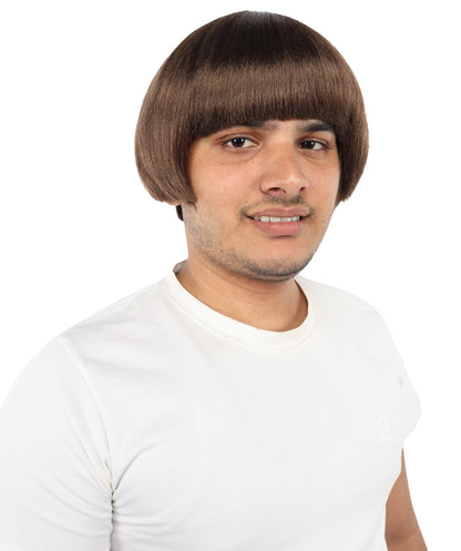 Adult Men’s Earfquake-Inspired Retro Blue Suit Costume & Multiple Bob Wig Bundle | Included sunglass | Bold Retro Look for Cosplay & Costume Events