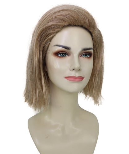 Adult Women's 10" Inch Short Length Halloween Cosplay Ombre Pop Star Fireworks Costume Wig, Synthetic Soft Fiber Hair | Multicolor Options | HPO