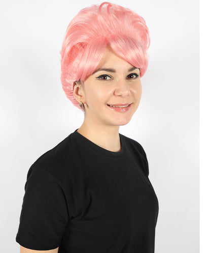 HPO Women's Bun Style 50s Housewife Multiple Wig | Halloween and Cosplay Wig | Flame-retardant Synthetic Fiber