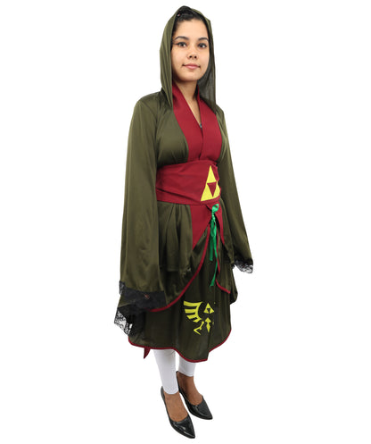 HPO Women's Little Adventures Yellow Beauty Twirl Princess Dress-Up Costume for Adult Women - Machine Washable, Perfect for Cosplay