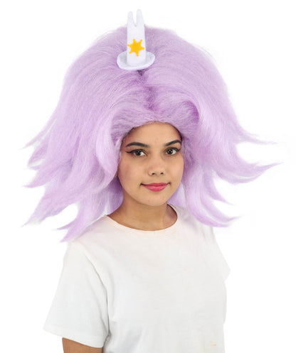HPO Adult Women's Long Red Bob Wig | Straight Shoulder-Length Black Hair with Blunt Bangs, Included Accessory Set & Breathable Cap | Halloween, Anime Roleplay, Costume Party & Daily Wear