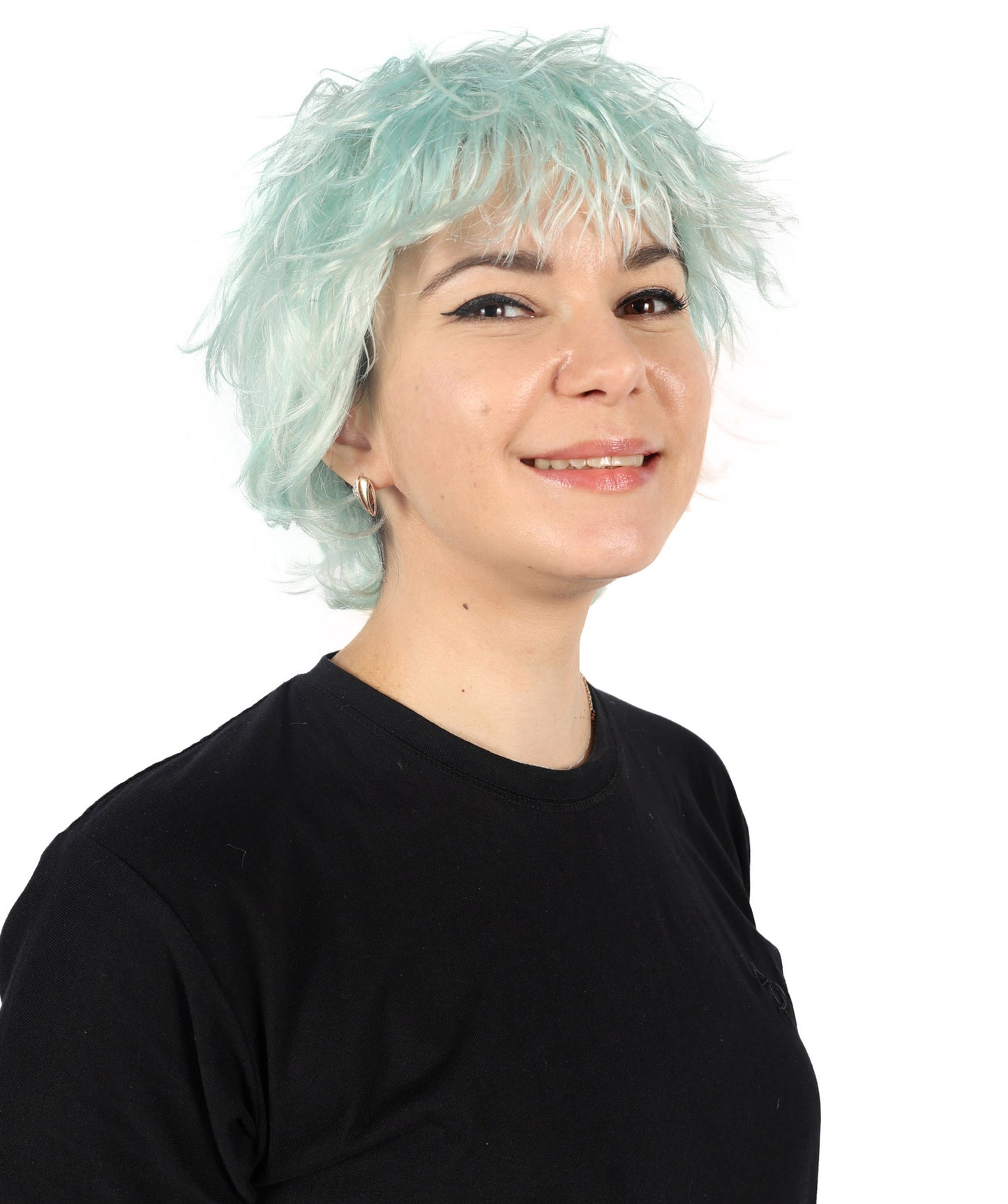 HPO  Women's Model Inspired Multiple Color Short Pixie Wig | Halloween  Wig | Flame-retardant Synthetic Fiber