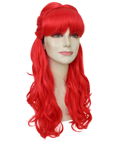 HPO Women's Curly Long Length Trendy Keepsake Multiple Color Options Wig