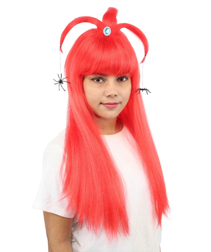 HPO Adult Women's Spider Gothic Sculpted Wig | Multiple Color Options, create of synthetic fiber, architectural spider-leg loops with blunt bangs, breathable base | Party, Halloween, theater, drag, performance, costume events