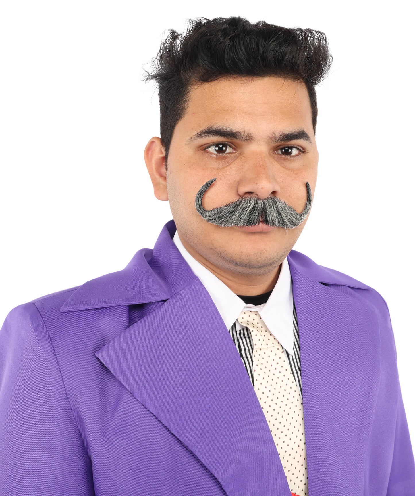 Men's Watson Synthetic Hair Moustache | Facial Hair Multiple Colour Options | HPO