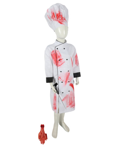 HPO Adult Women’s Deadly Chef Costume | Sinister Blood-Splattered Apron for Halloween Events