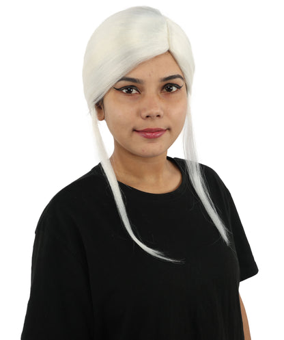 HPO Women’s Margo Gru-Inspired Long-Length Brown Wig | 17 Inch Hairpiece Halloween, Cosplay, and Themed Parties | Natural-Looking Synthetic hair with Capless Cap