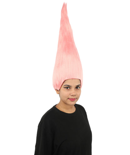 HPO Adult & Teen Women's Tall Cone Wig | Multicolor Options, create of synthetic fiber, extremely tall smooth pointed texture, breathable base | Party, Halloween, theater, drag, performance, costume events
