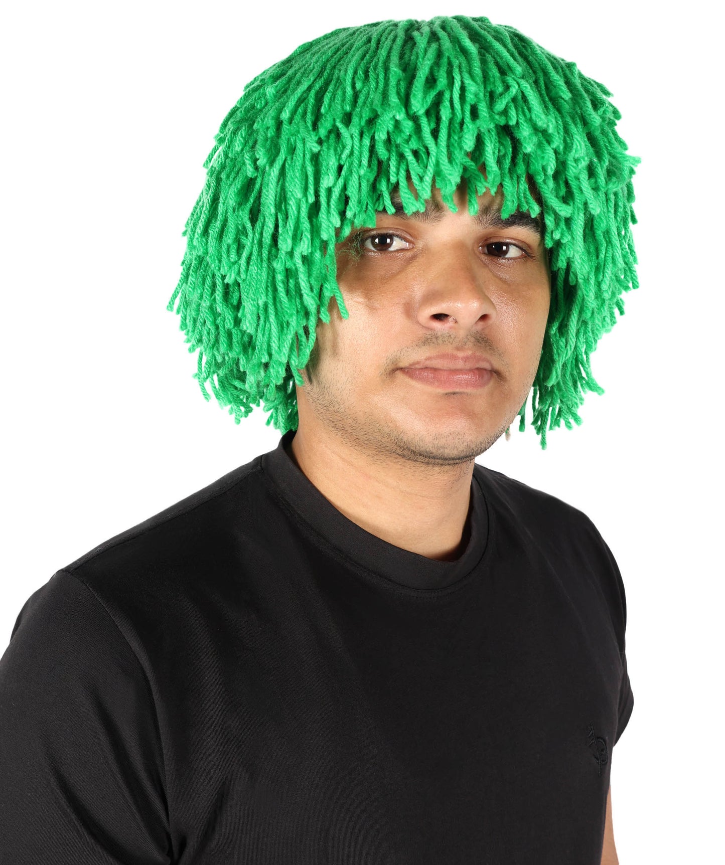 HPO Men's Medium Red Wig | Perfect for Halloween | Flame-retardant Wille Fiber