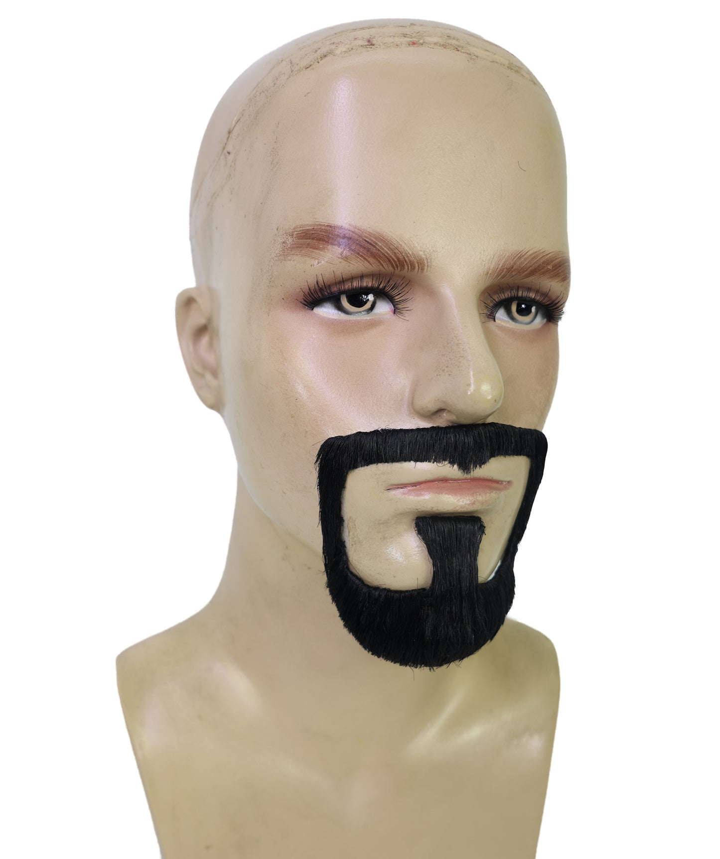 Men’s 90s Parody Black Gangsta Goatee Beard and Mustache | Cosplay Wig | Perfect for Halloween and Themed Events