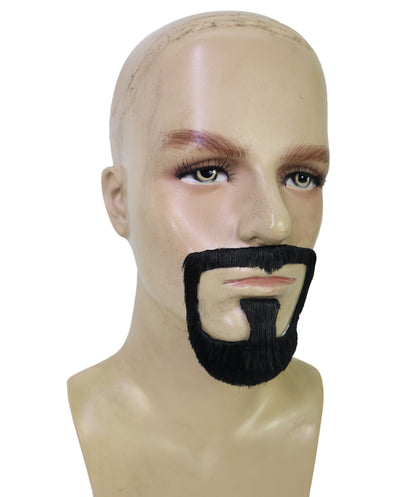 Men’s 90s Parody Black Gangsta Goatee Beard and Mustache | Cosplay Wig | Perfect for Halloween and Themed Events