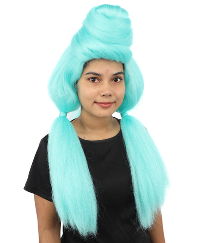 HPO Women’s High Volume Extra Long Yarn Twisted Bun Wig – Multiple Color Options | Bubble Ponytails Hairpiece with Capless Cap | Statement Headpiece for Halloween, Cosplay, Theater and Drag Looks