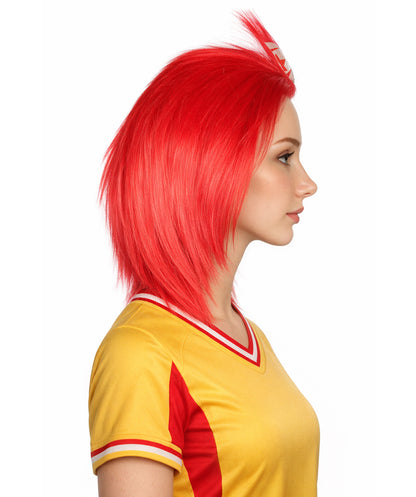 Tunisia Flag Sports, 80's Mullet Wig | Premium Breathable Capless Cap