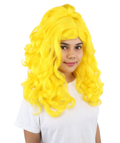 HPO Adult Long 20-Inch Curly Wig | Multiple Color Options | Ideal Cosplay, and Themed Parties | Soft, Natural-Looking, and Easy to Wear