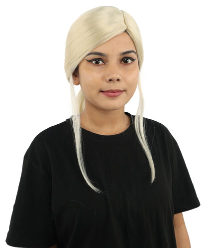 HPO Women’s Margo Gru-Inspired Long-Length Brown Wig | 17 Inch Hairpiece Halloween, Cosplay, and Themed Parties | Natural-Looking Synthetic hair with Capless Cap
