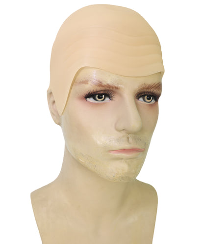 HPO Adult Men's Mr Worldwide Instant Kit Superstar Fleshcolor Bald Cap |Not Included sunglasses | Cosplay Facial Hair |Perfect for Pop lovers