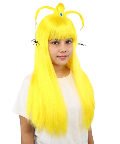 HPO Adult Women's Spider Gothic Sculpted Wig | Multiple Color Options, create of synthetic fiber, architectural spider-leg loops with blunt bangs, breathable base | Party, Halloween, theater, drag, performance, costume events