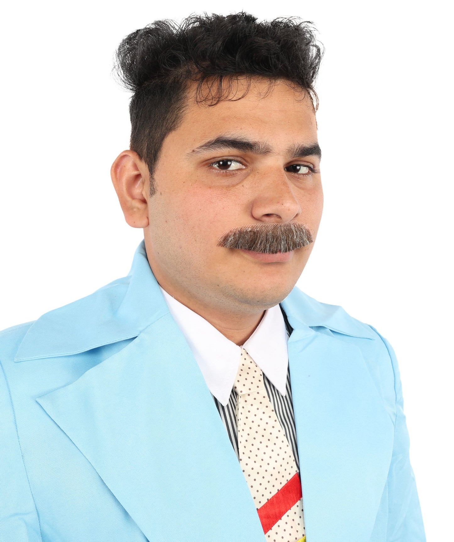 Men's Human Hair Moustache | Facial Hair Multiple Colours Option | HPO