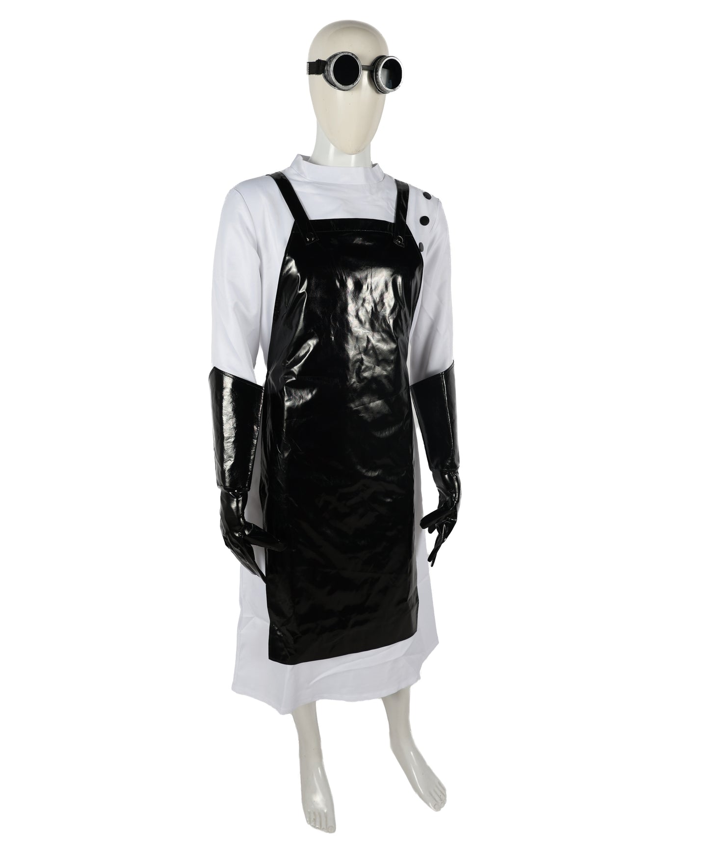 HPO Adult Vintage Victorian Black and White Coat Costume | Suitable for Halloween | Flame-retardant Synthetic Fabric