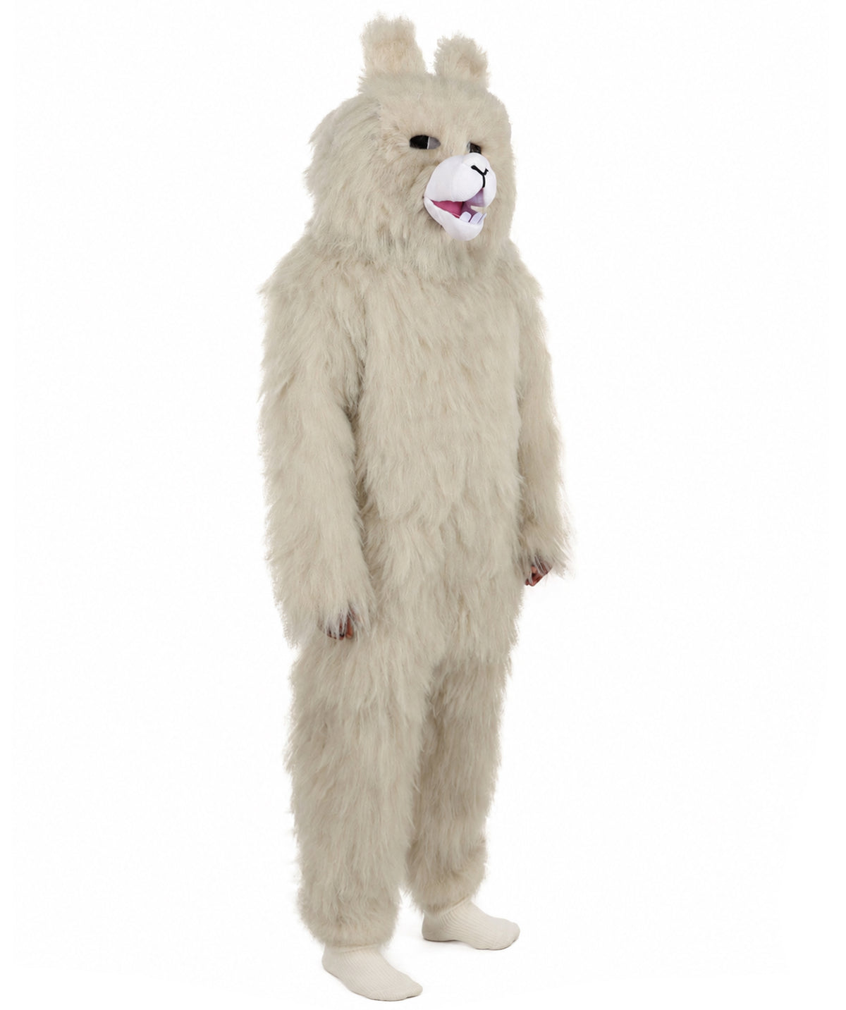 HPO Men’s Grey Animal Costume Bundle & Mask Set | Fluffy Creature Outfit & Hair for Cosplay & Roleplay | Plush Character  Costumes for Parties, Photo Shoots & Themed Events