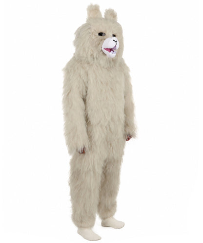 HPO Men’s Grey Animal Costume Bundle & Mask Set | Fluffy Creature Outfit & Hair for Cosplay & Roleplay | Plush Character  Costumes for Parties, Photo Shoots & Themed Events