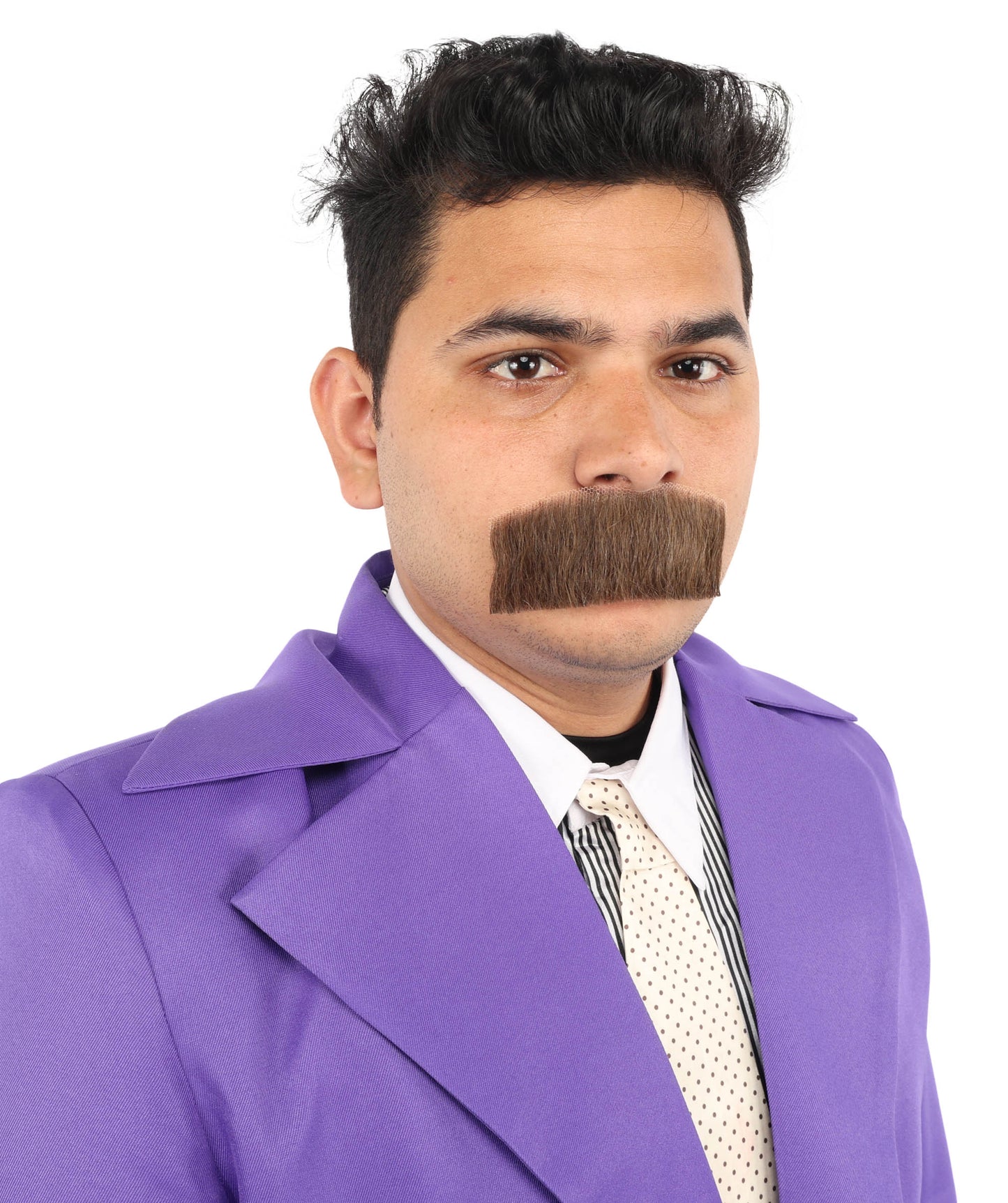Men's Human Hair Moustache | Facial Hair Multiple Colours Option | HPO