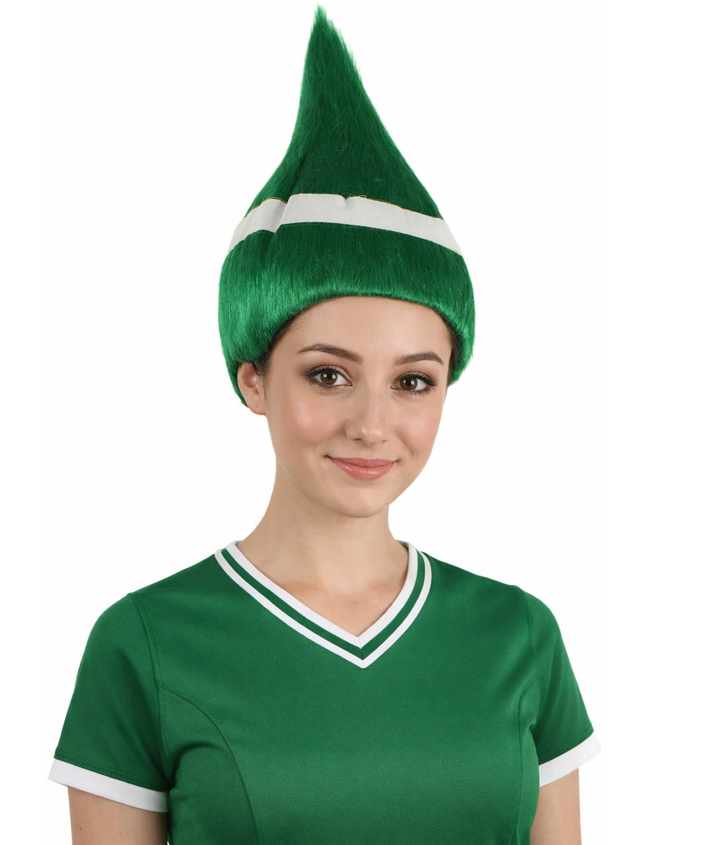 Nigeria Flag Sport Troll Wig | Premium Breathable Capless Cap