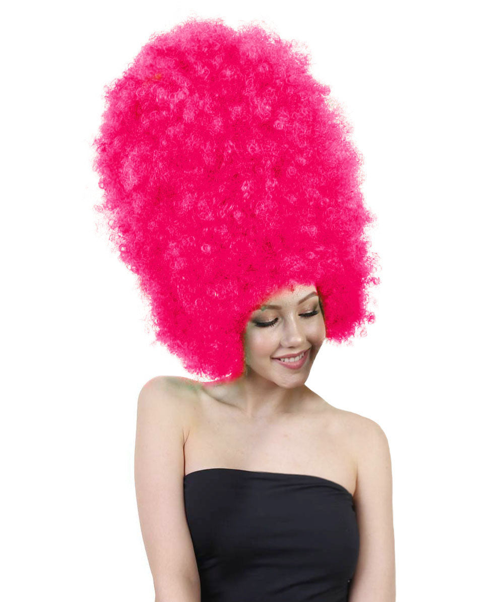 Super Sized Jumbo Afro Wig  Multiple Color | Halloween Party Online |  Flame Retardant Synthetic Fiber