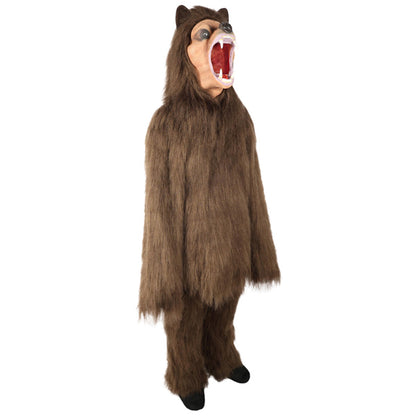 HPO Unisex Fur Animal Multiple Costume, Mask and Bundle – Complete Animal Fur Costume Set for Halloween or Themed Parties – Includes Detailed Fur Animal Outfit and Accessories–Comfortable