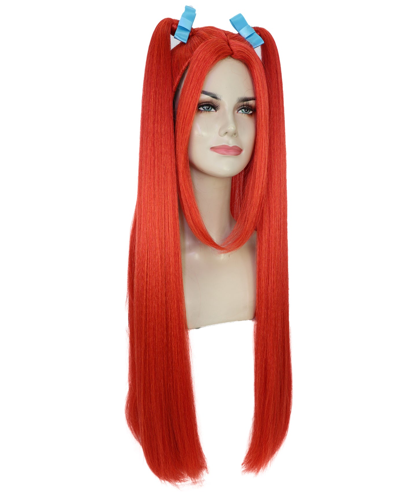 HPO Adult/Teen Women's K-pop Demon Hunters Wig Long Straight Multiple color Wig | Halloween Wig | Futuristic Pop Star Warrior Look